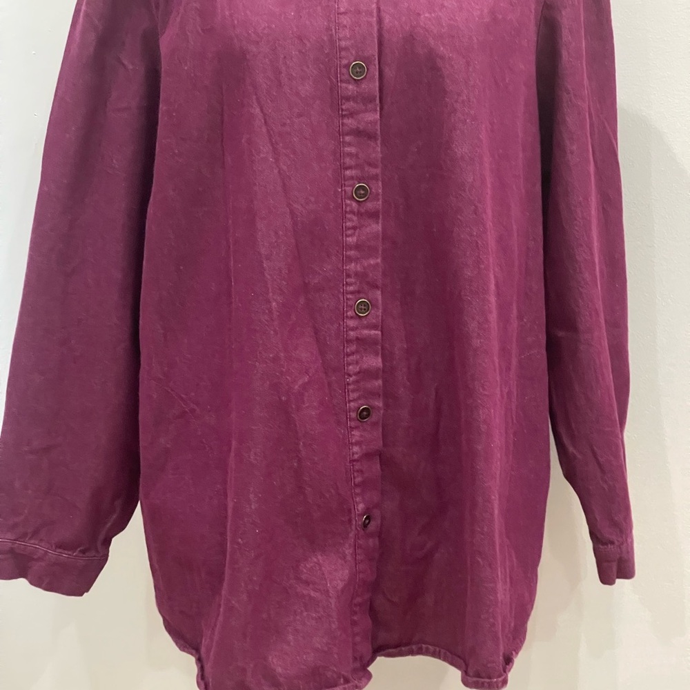 Joan Rivers Oversized Button Down Shirt - Picture 6 of 10